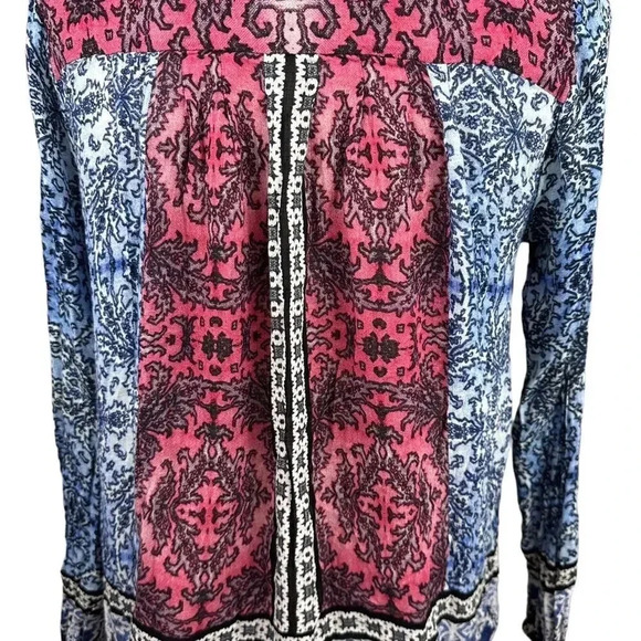 Lucky Brand long sleeve top in red, white and blue size medium - Picture 4 of 9